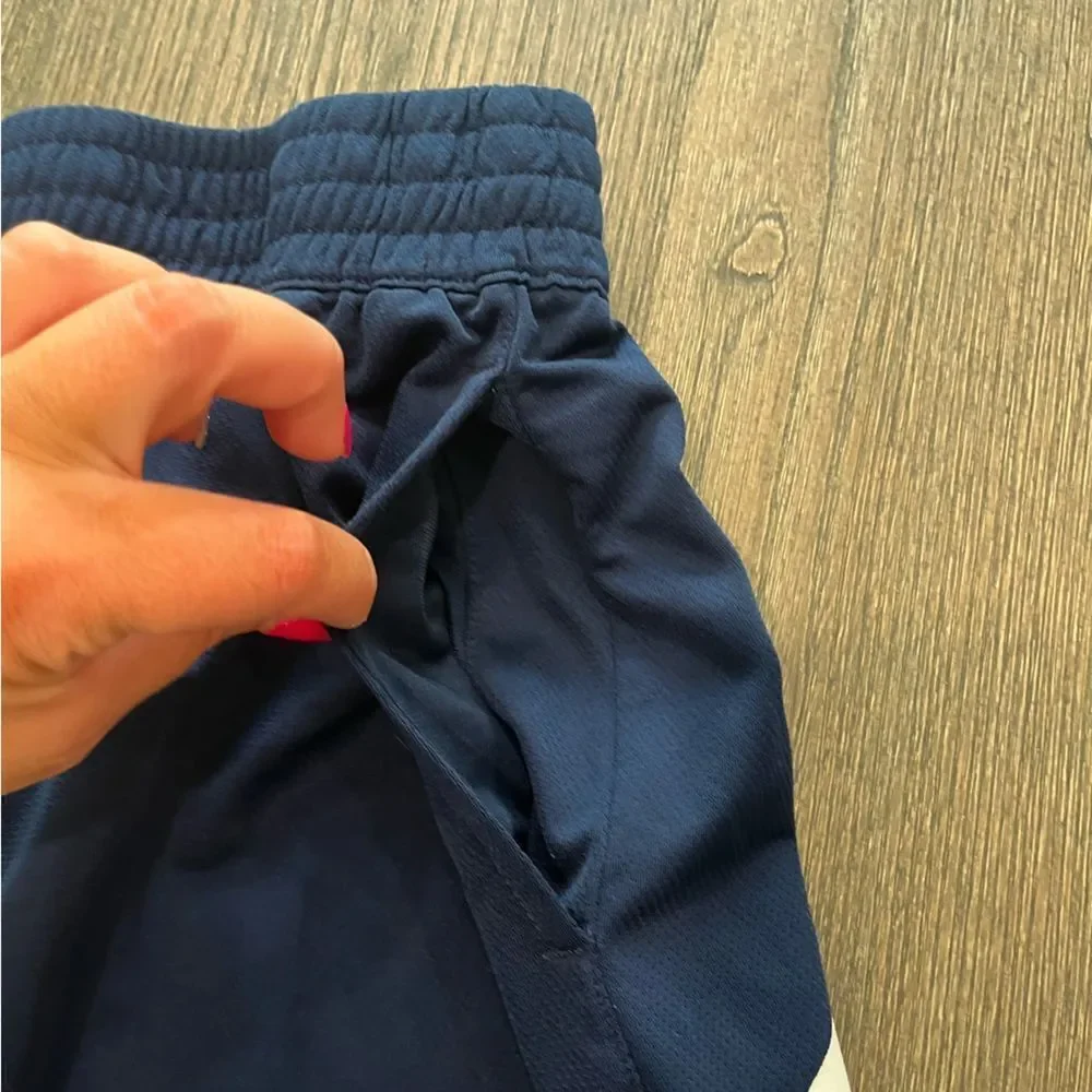 Adidas Navy Athletic Basketball Shorts Size L